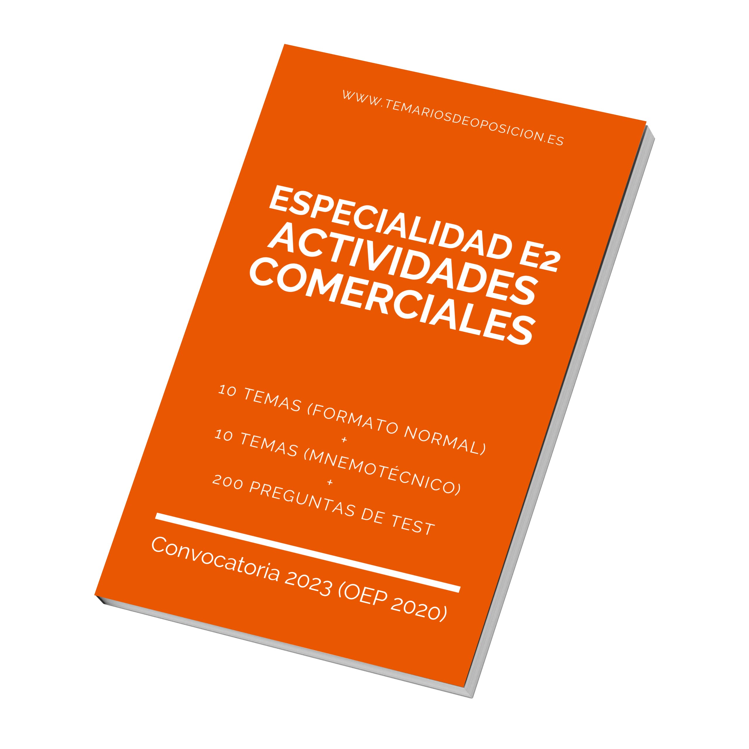 Temario E2 ACTIVIDADES COMERCIALES (+Test)