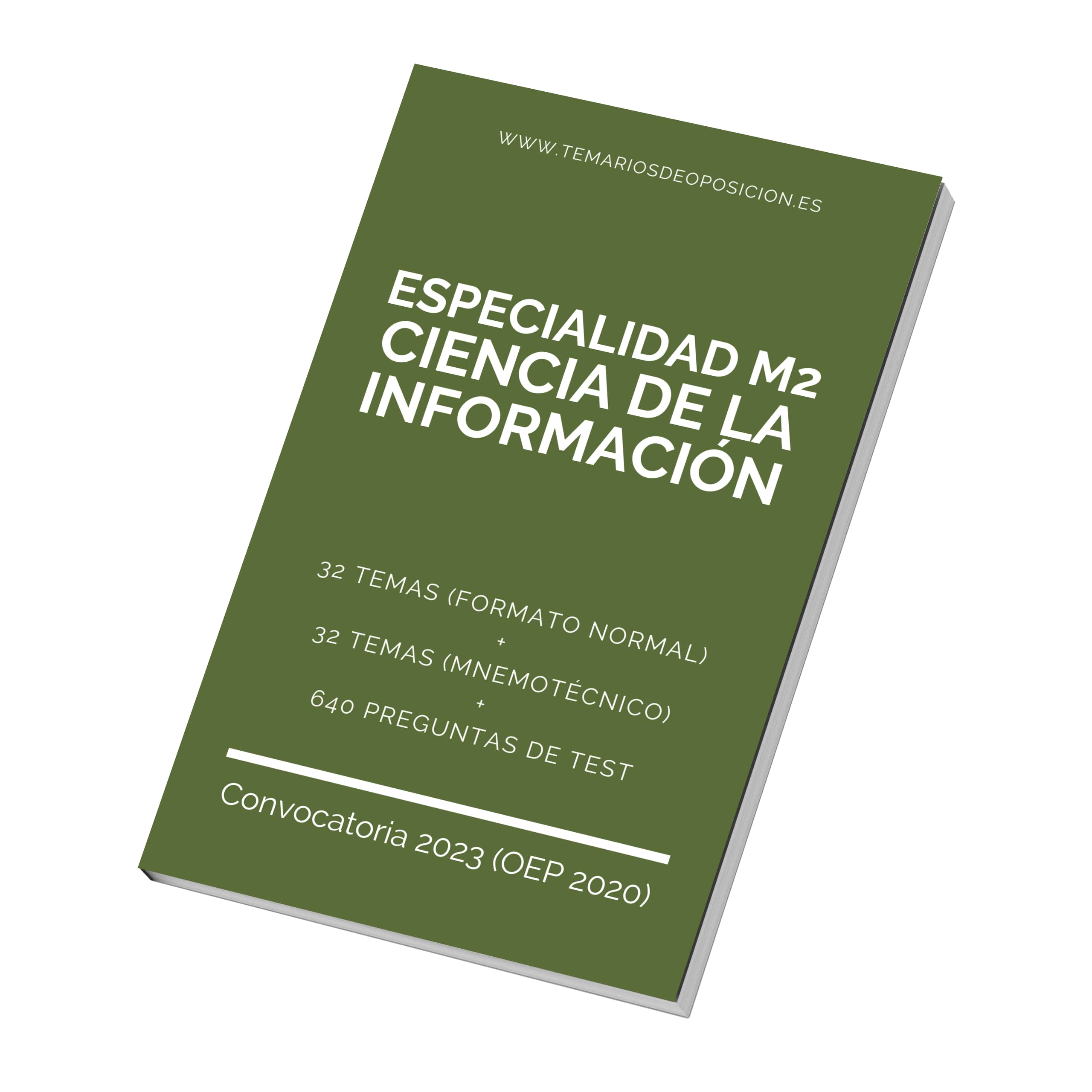 Temario M2 CIENCIA DE LA INFORMACIÓN (+Test)