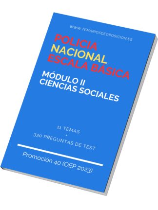 Temario Policia Nacional Escala Báscia Modulo II Ciencias Sociales