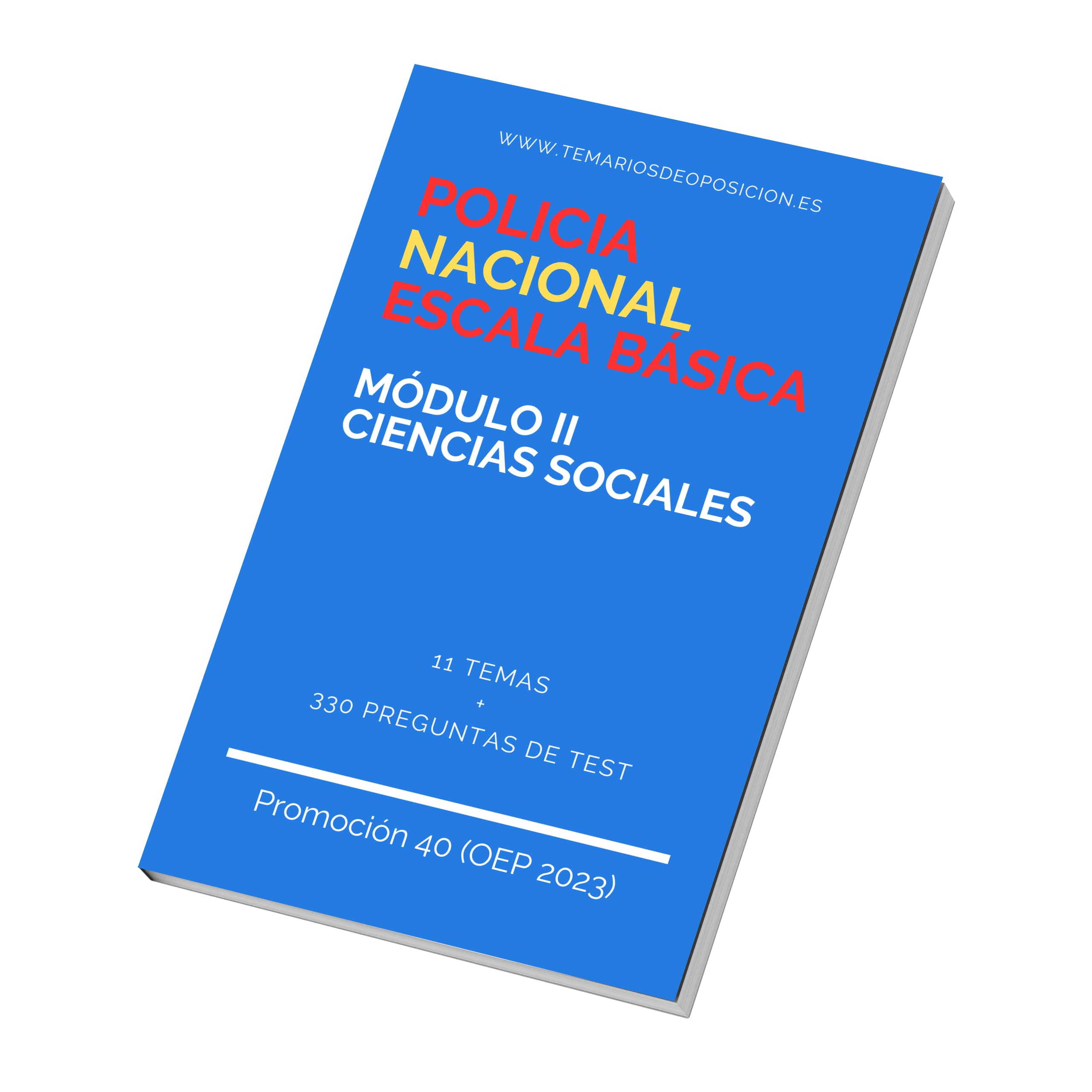 Temario Policia Nacional Escala Báscia Modulo II Ciencias Sociales
