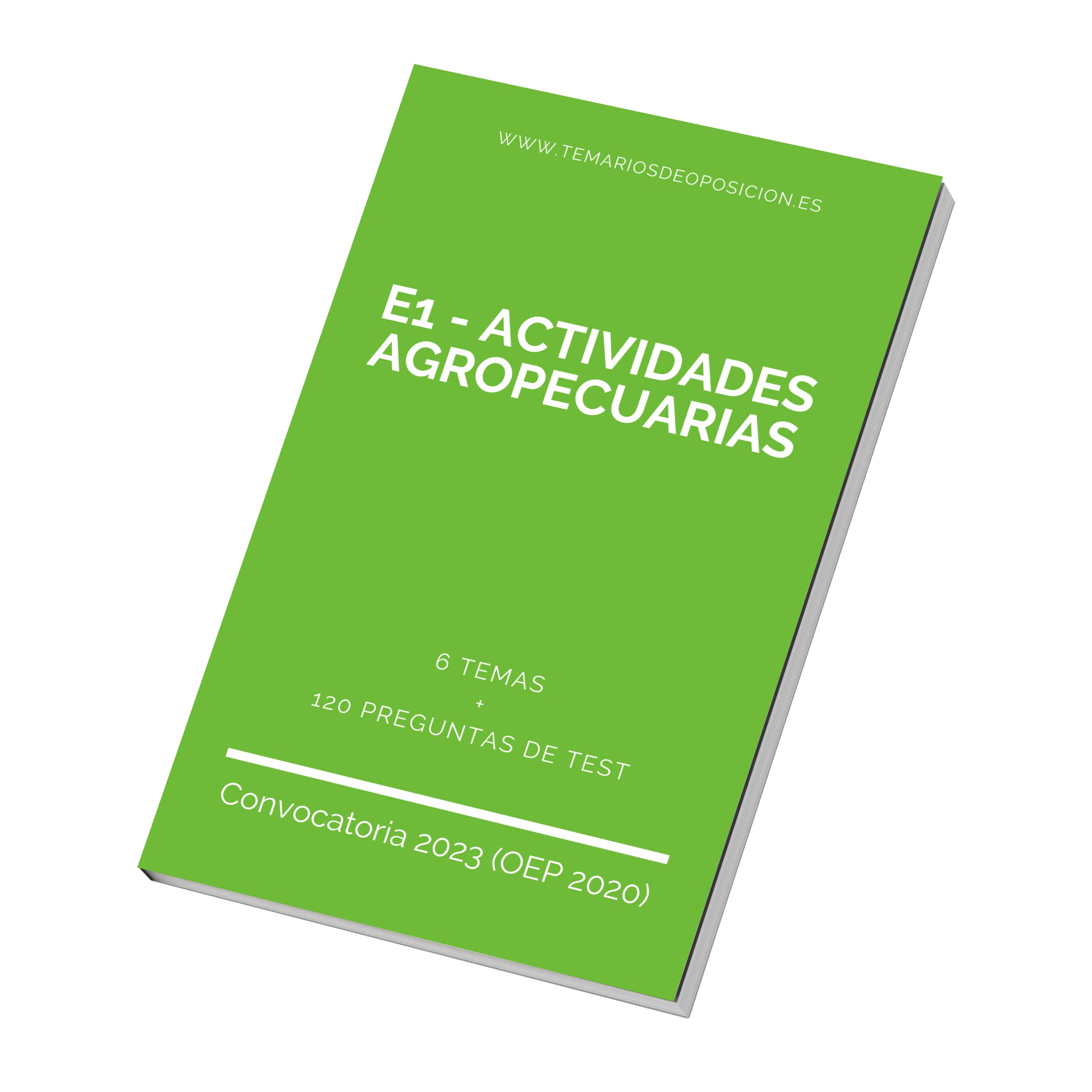 Temario Especialidad E1 - ACTIVIDADES AGROPECUARIAS