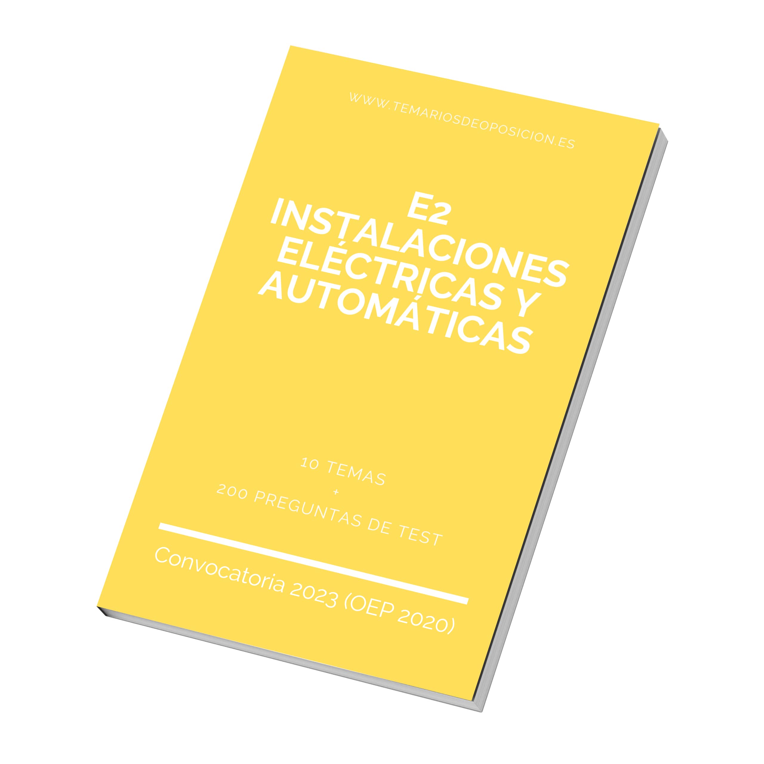 temario E2 - INSTALACIONES ELÉCTRICAS Y AUTOMÁTICAS
