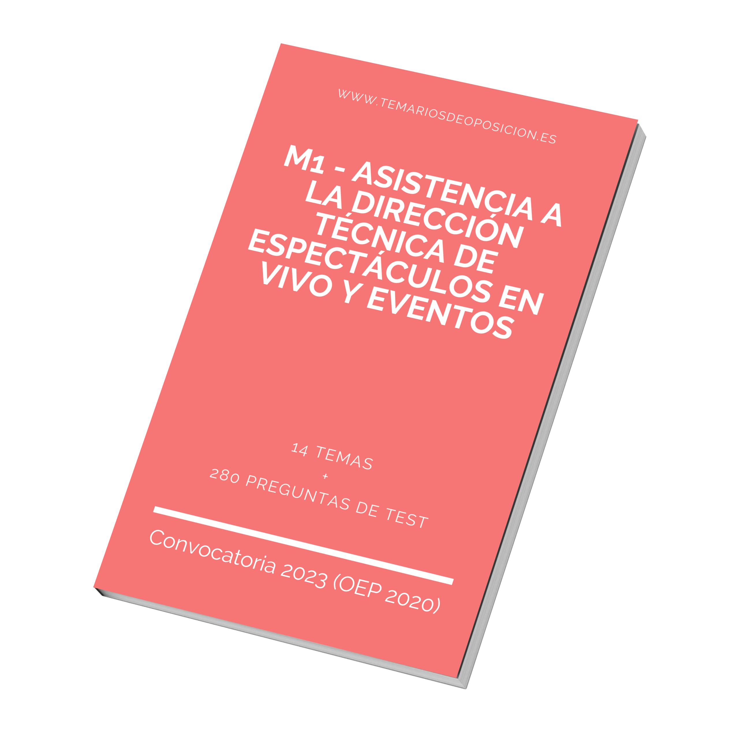 Temario Especialidad M1 - ASISTENCIA A LA DIRECCIÓN TÉCNICA DE ESPECTÁCULOS EN VIVO Y EVENTOS