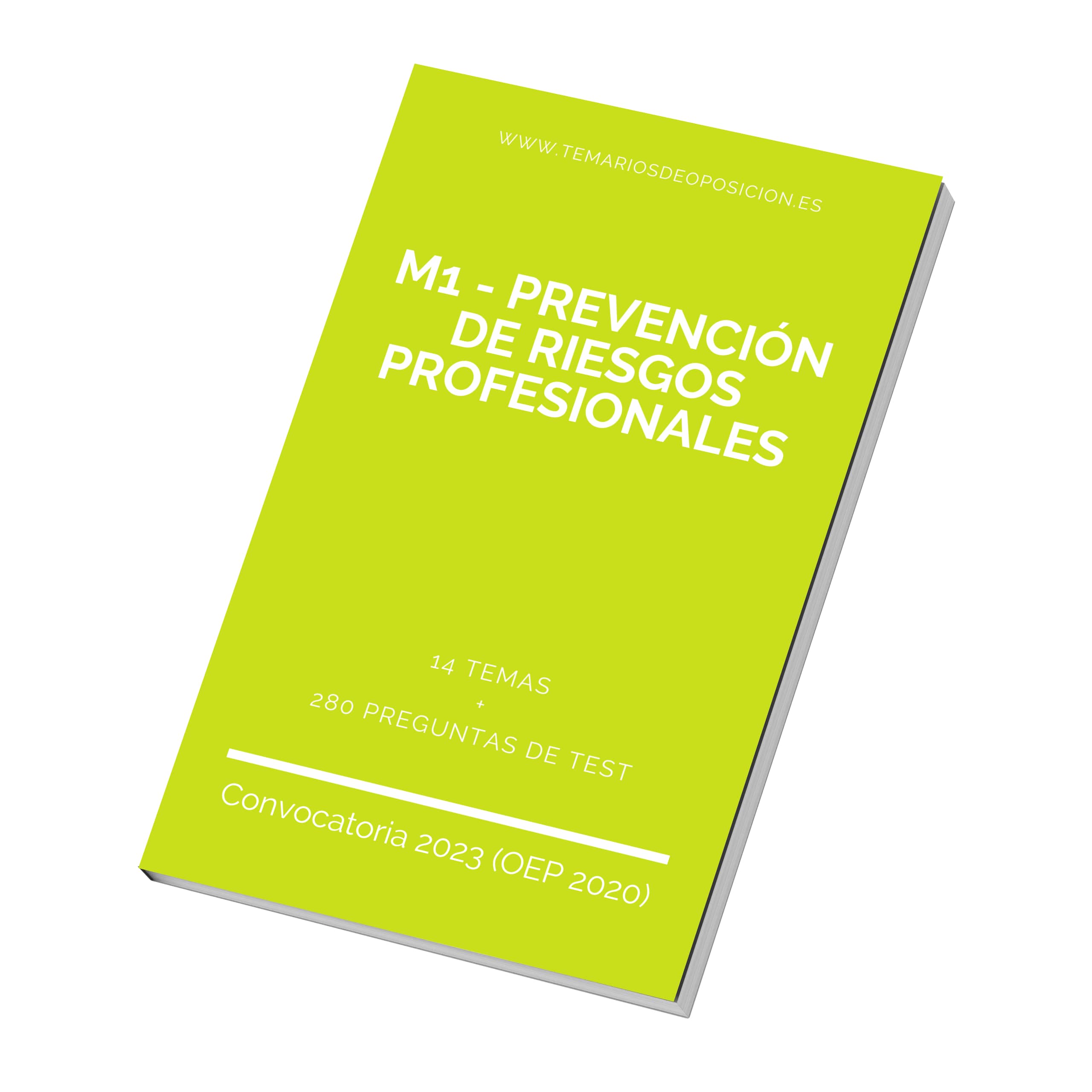 Temario Especialidad M1 - PREVENCIÓN DE RIESGOS PROFESIONALES