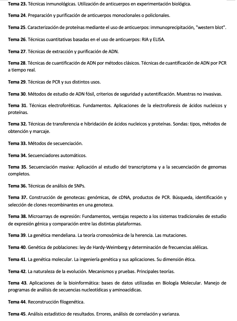 Programa de la Especialidad M3 BIOLOGIA (2/2)