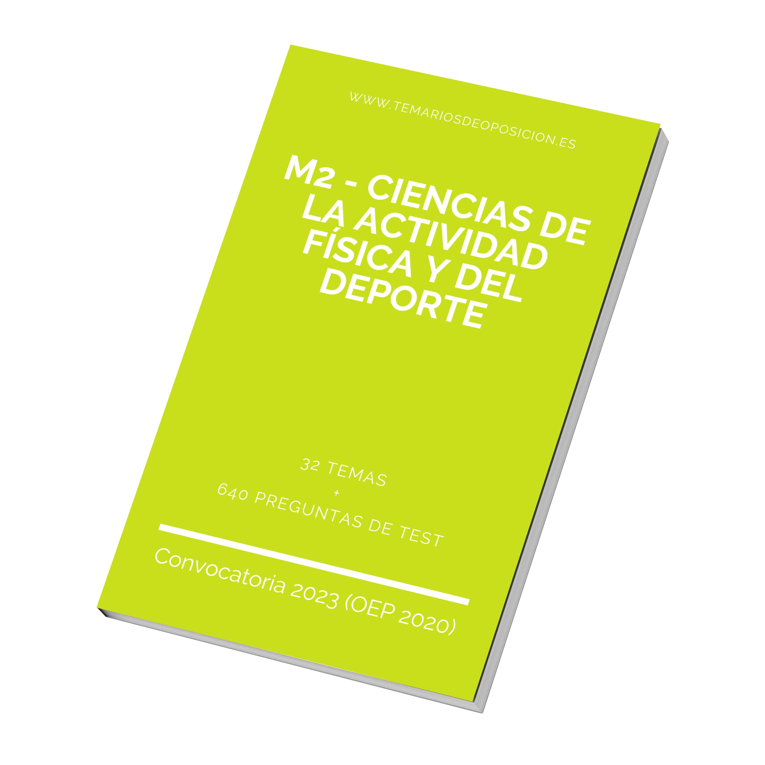 Temario Especialidad M2 - CIENCIAS DE LA ACTIVIDAD FÍSICA Y DEL DEPORTE