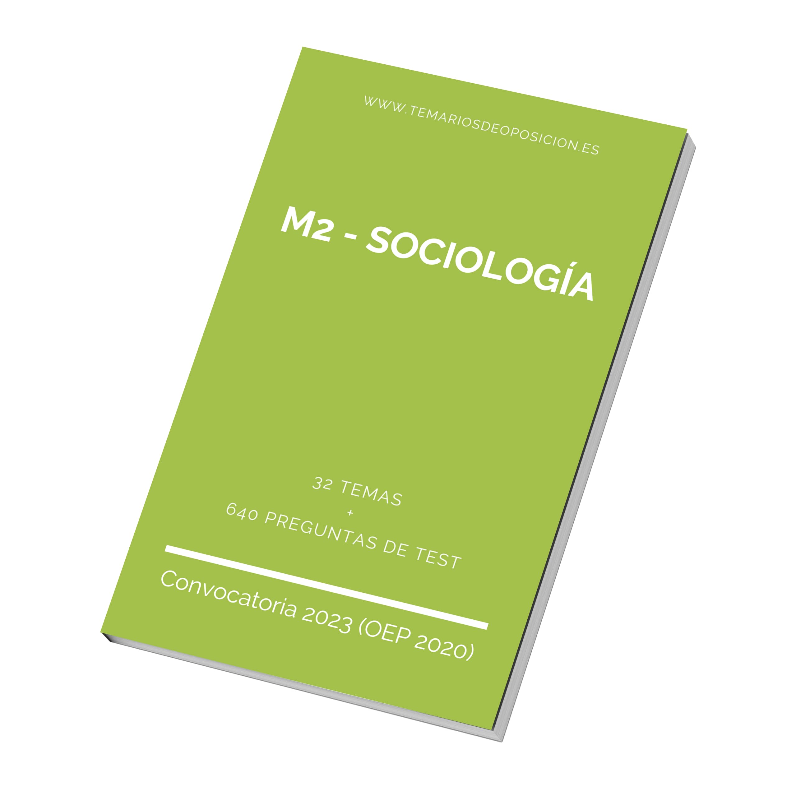 Temario Especialidad M2 - SOCIOLOGÍA