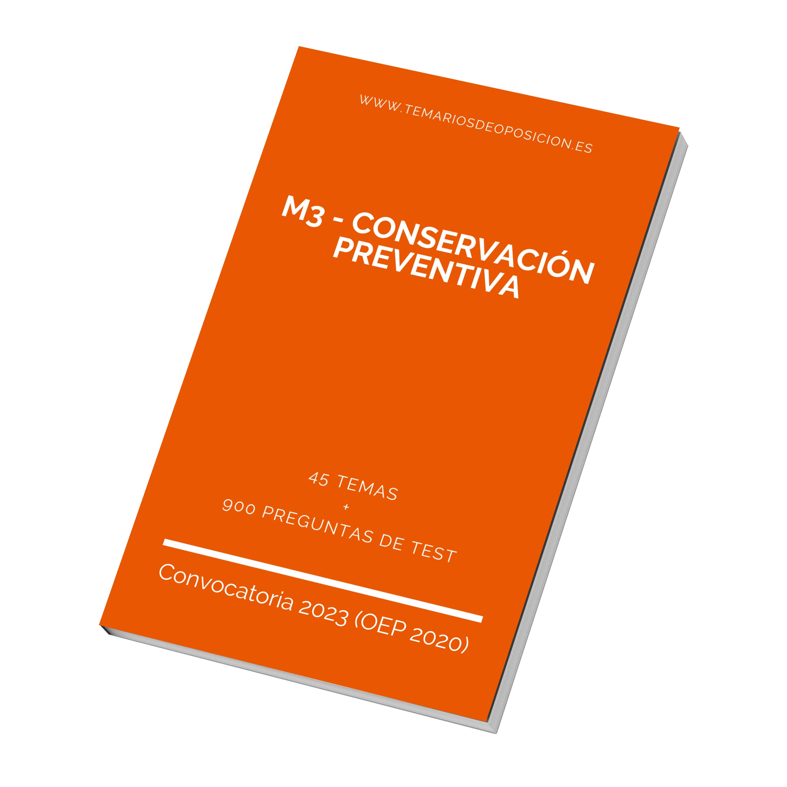 Temario Especialidad M3 - CONSERVACIÓN PREVENTIVA