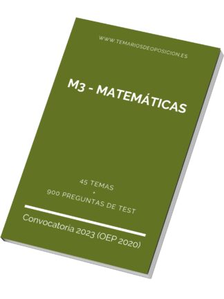 Temario Especialidad M3 - MATEMÁTICAS