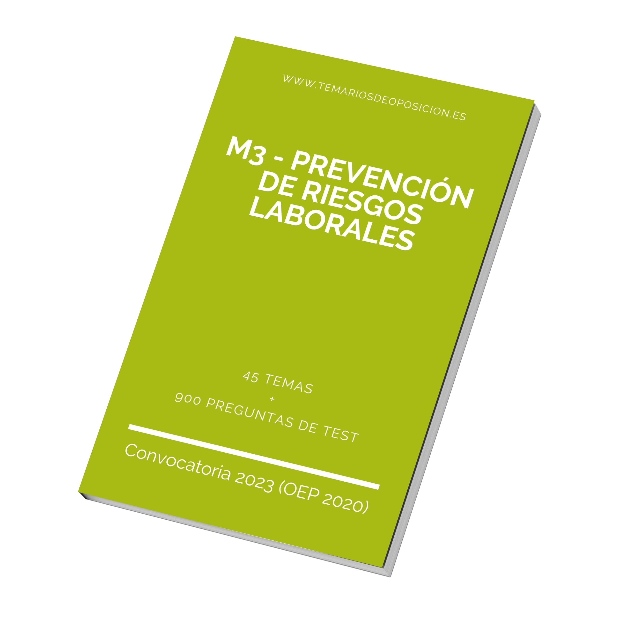 Temario Especialidad M3 - PREVENCIÓN DE RIESGOS LABORALES