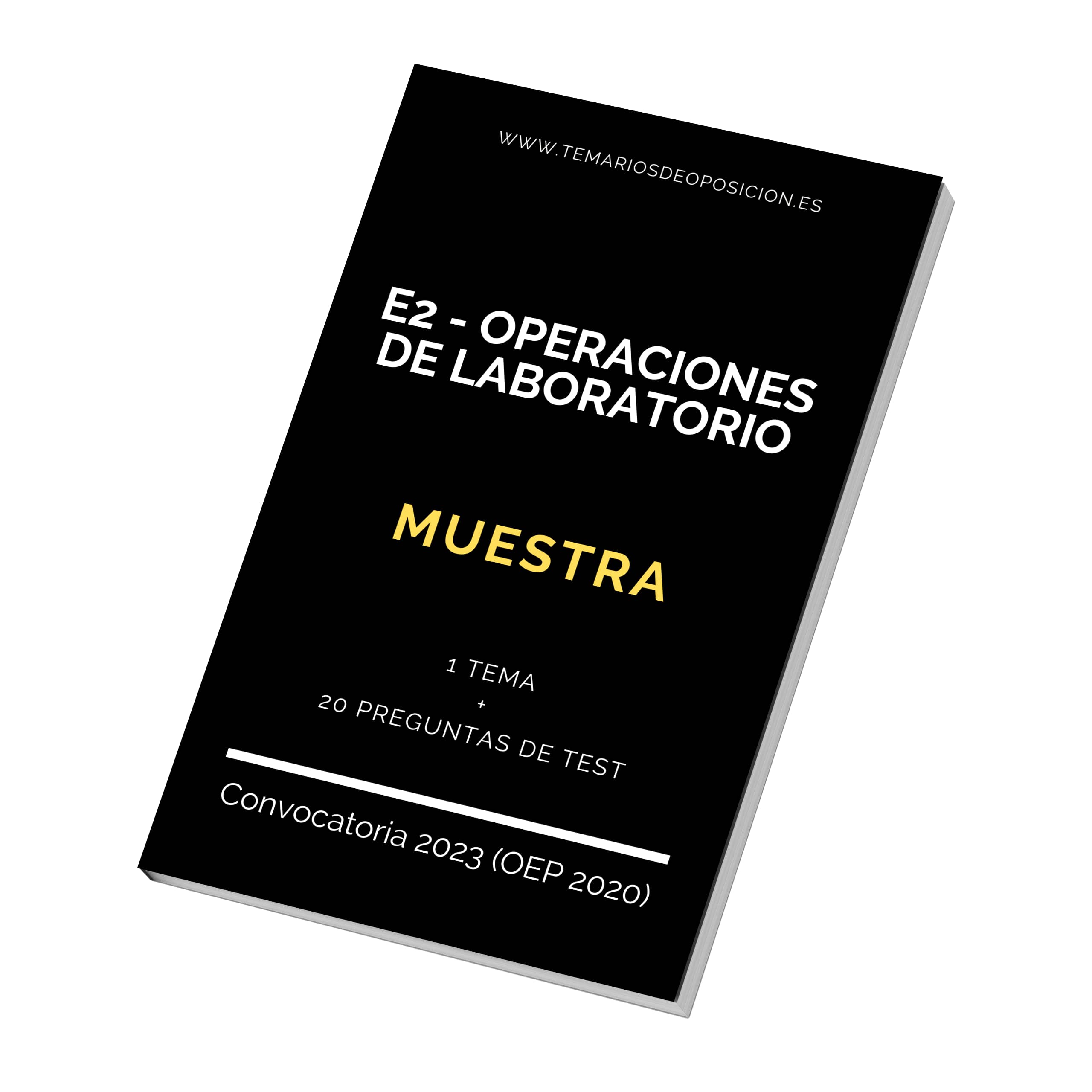 MUESTRA Temario Especialidad E2 OPERACIONES DE LABORATORIO