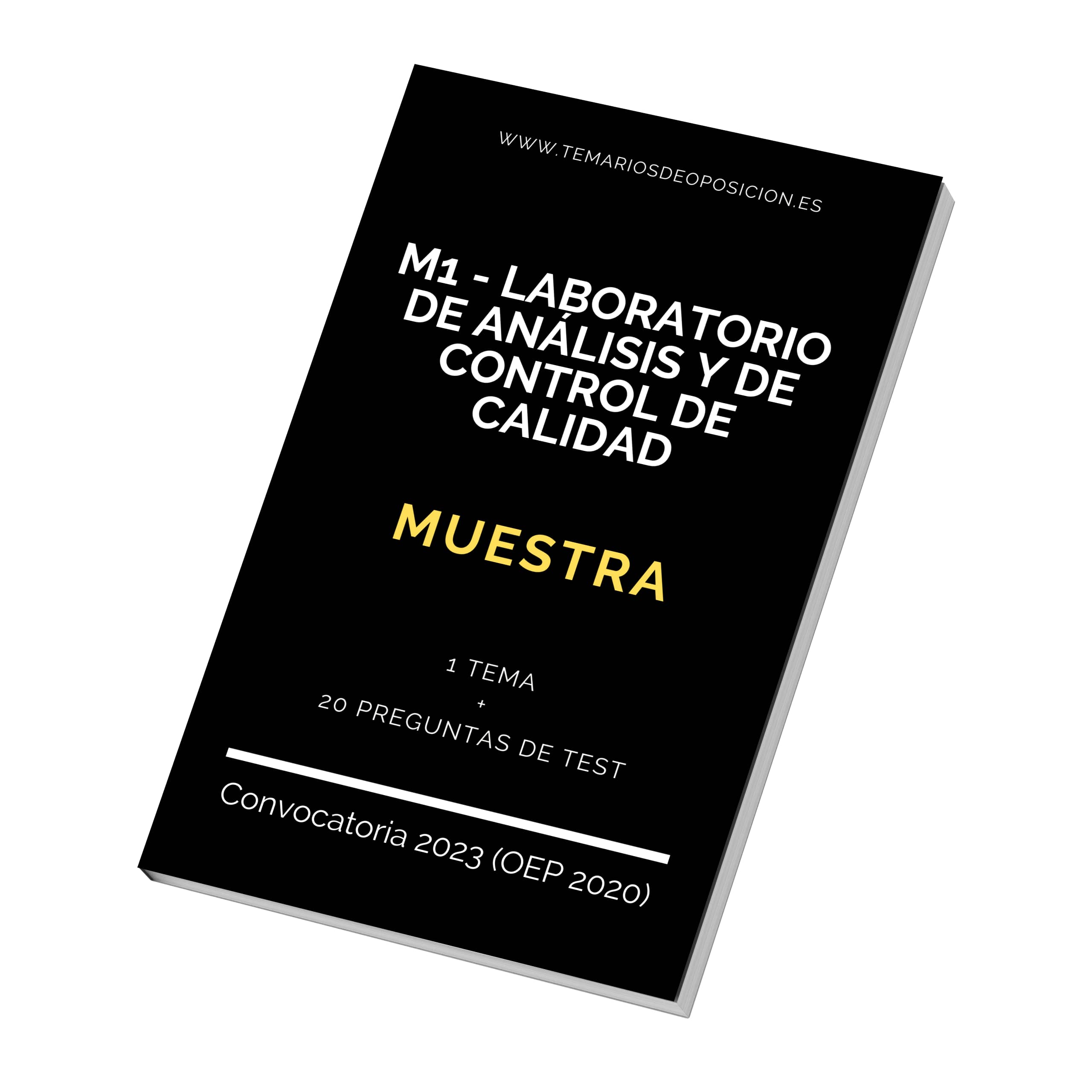 MUESTRA Temario Especialidad M1 LABORATORIO DE ANÁLISIS Y CONTROL DE CALIDAD