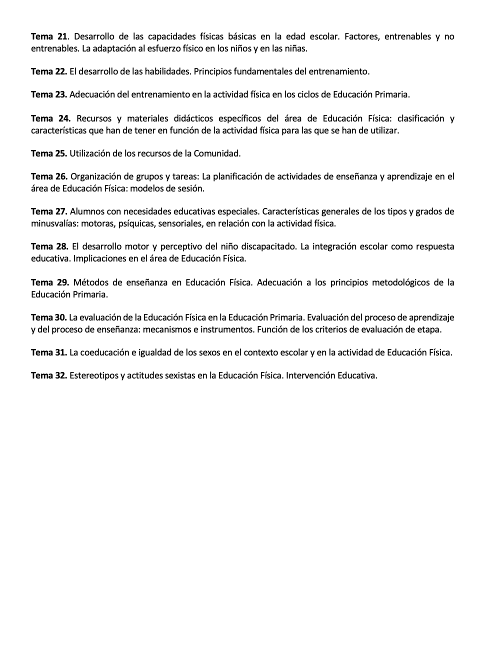 Programa de la Especialidad M2 CIENCIAS DE LA ACTIVIDAD FÍSICA Y DEL DEPORTE (2/2)