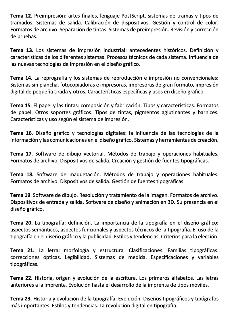 Programa de la Especialidad M2 DISEÑO GRÁFICO (2/3)