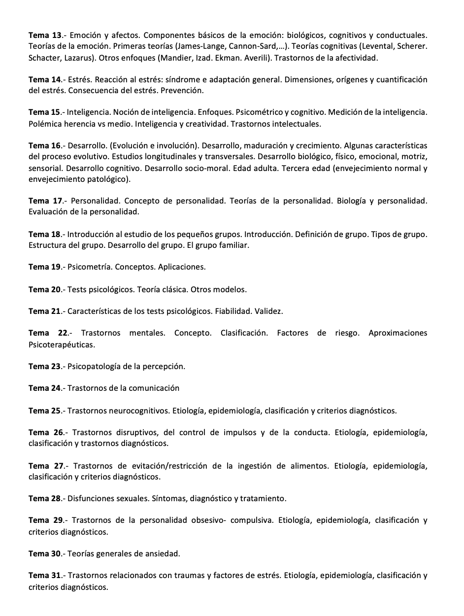 Programa de la Especialidad M3 PSICOLOGÍA (2/3)