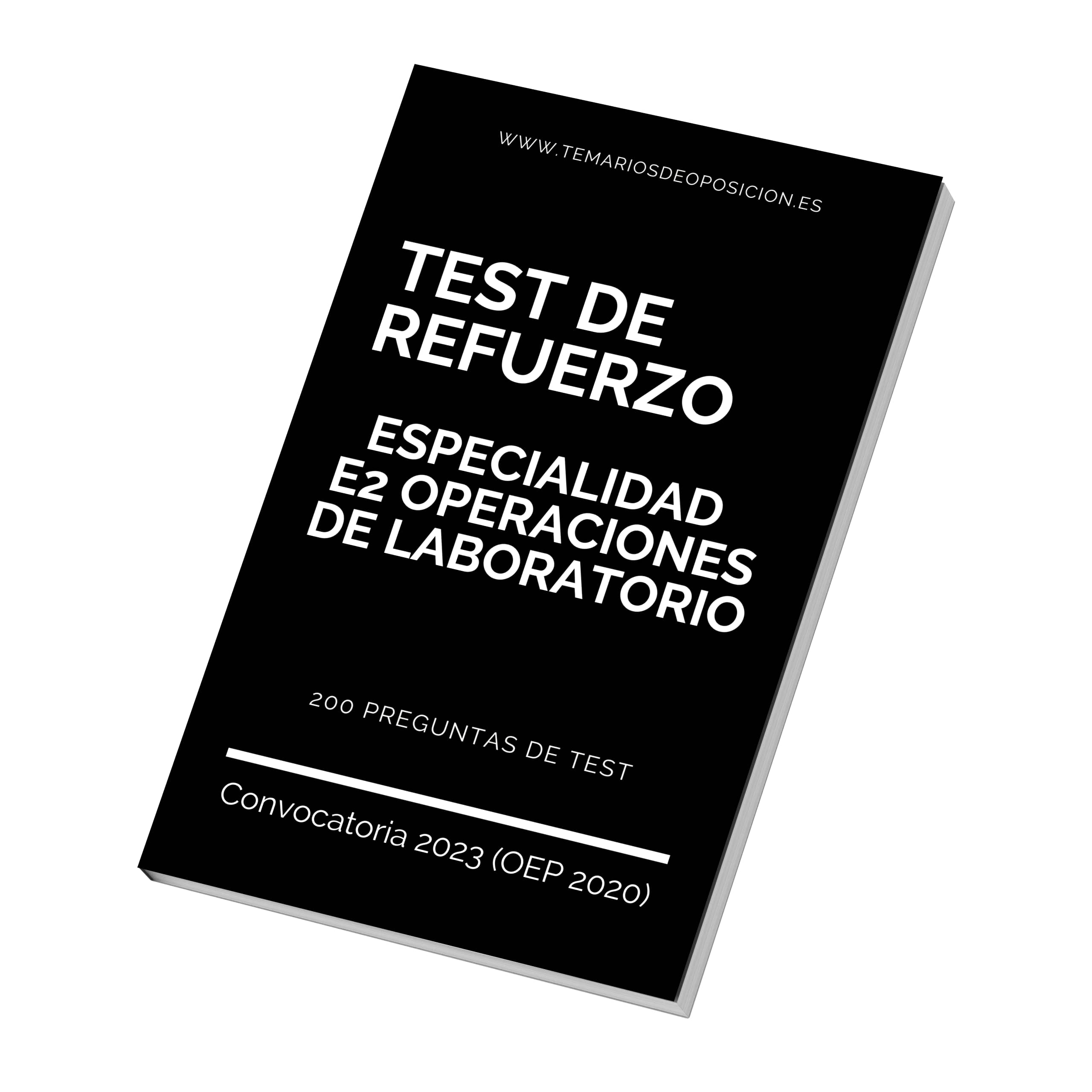 PORTADA TEST DE REFUERZO Especialidad E2 OPERACIONES DE LABORATORIO