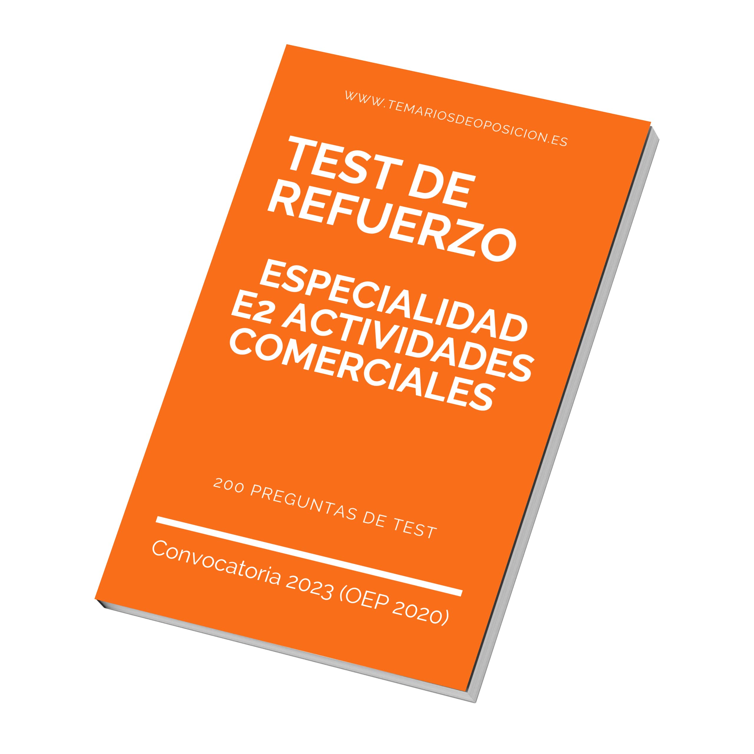 TEST DE REFUERZO Especialidad E2 ACTIVIDADES COMERCIALES
