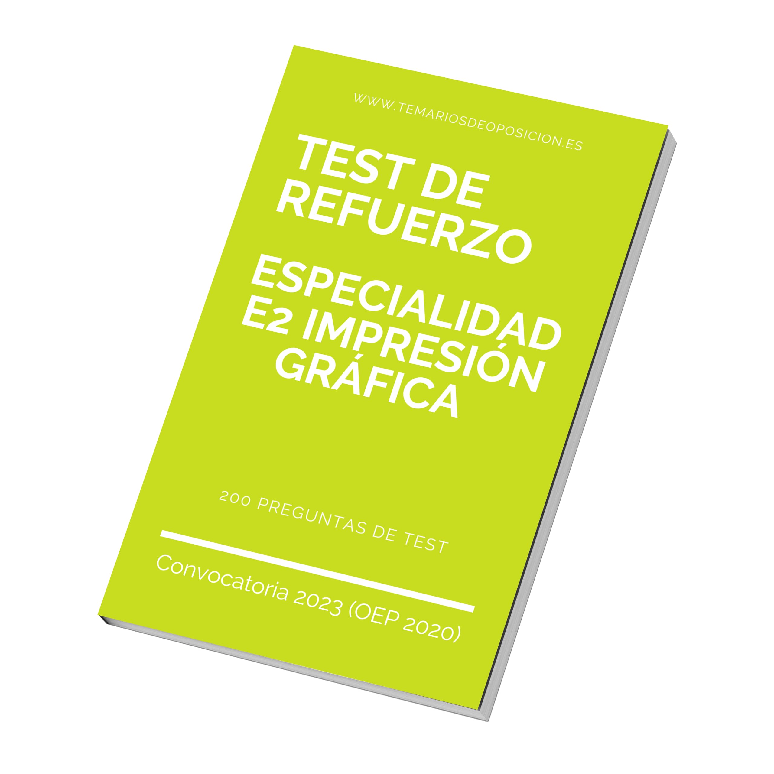 TEST DE REFUERZO Especialidad E2 IMPRESIÓN GRÁFICA