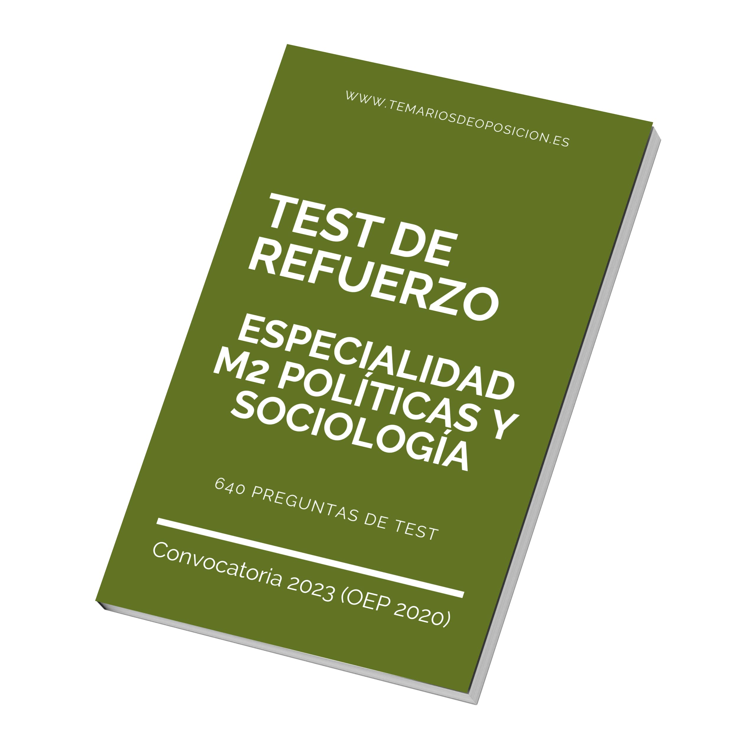 TEST DE REFUERZO Especialidad M2 POLÍTICAS Y SOCIOLOGÍA