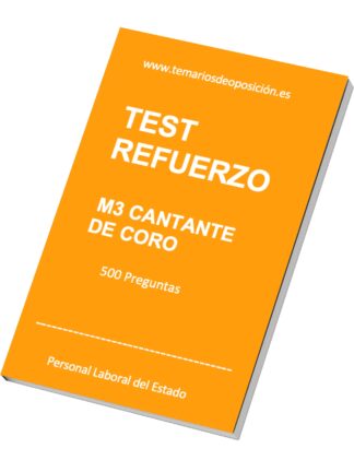 Portada del TEST REFUERZO Especialidad M3 CANTANTE DE CORO